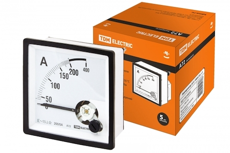 TDM ELECTRIC SQ1102-0057 Амперметр А72   200А/5А-1.5 TDM